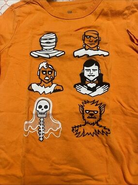 GAP Orange Kids Halloween Character Tee